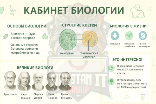 Стенд образовательный для учебных учреждений ARYSTAN (Биология)