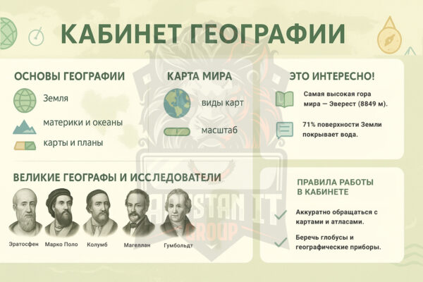 Стенд образовательный для учебных учреждений ARYSTAN (География)