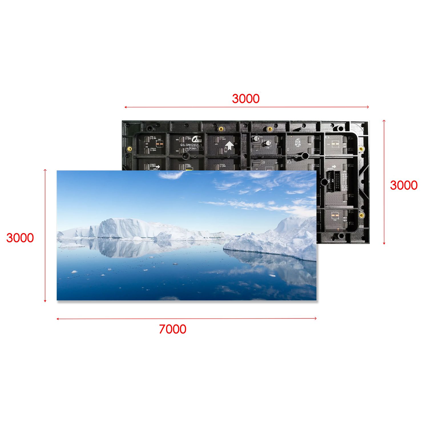 LED Экран P2 3000 x 7000 (внутренний)